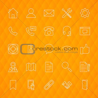 Line Contact Icons