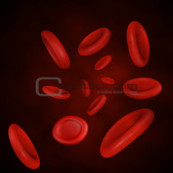 Vector Streaming Blood Cells