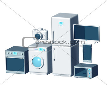 Internet of things appliances 3d