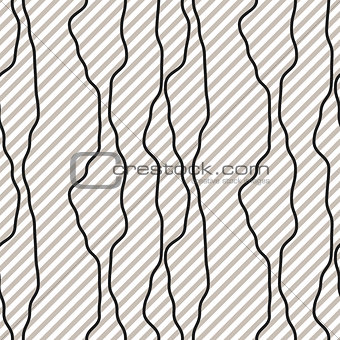 Black fine diagonal rough line pattern black and white.