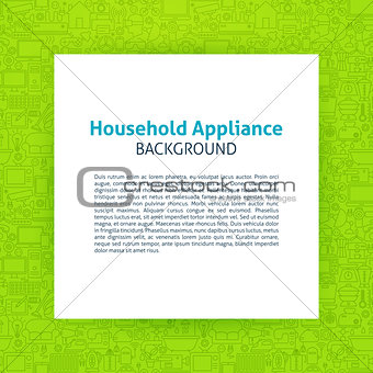 Household Appliance Paper Template