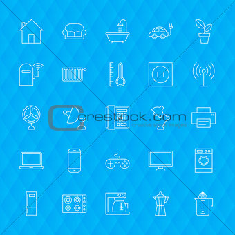 Line Household Icons
