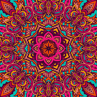 festive seamless pattern doodle mandala