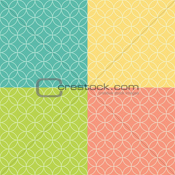 Colored Abstract  Background Seamless Pattern. Vector Illustration