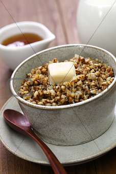 kasha, buckwheat porridge