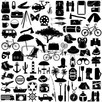Vector Camping Pictogram