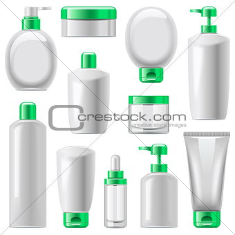 Vector Cosmetic Packaging Icons Set 13