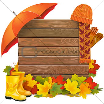 Vector Autumn Board