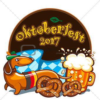 Oktoberfest celebration, vector banner series