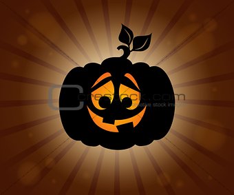 Halloween pumpkin silhouette topic 1
