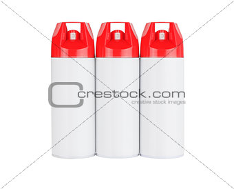 Three Spray Cans 