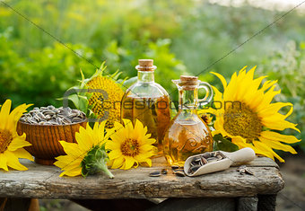 Natural Homemade sunflower oil.