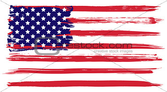 Grunge USA flag