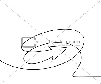 Abstract arrows sign