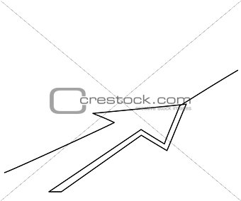 Abstract arrows sign