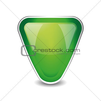 Abstract shield object vector green