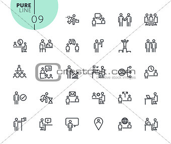Set of business and marketing icons