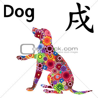 Chinese Zodiac Sign, Dog sitting 