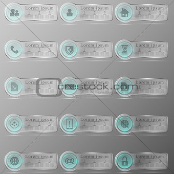 The vector transparent banners