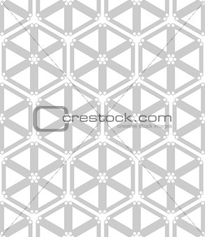 Seamless hexagons and triangles pattern. 