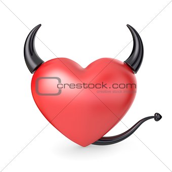 Devil heart. 3D