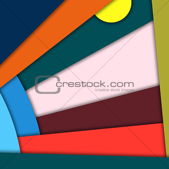 Material design background, vector abstract illustration
