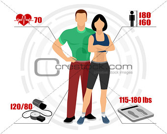 Infographics healthy body