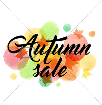 Abstract background for autumn sale