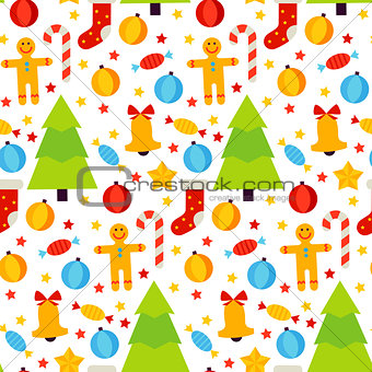 Christmas Holiday Seamless Pattern