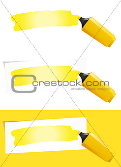 Yellow Felt Tip Pen