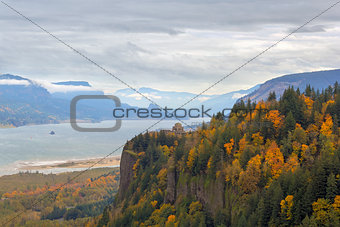 Fall Foliage at Crown Point Columbia River Gorge