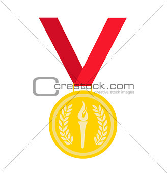 gold medal vector illustration