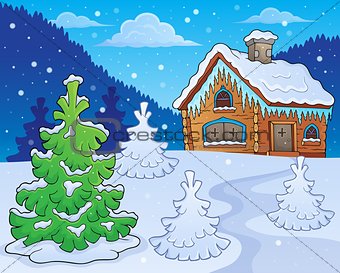 Winter cottage theme image 2