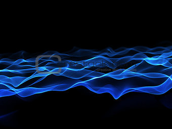 3D abstract waves