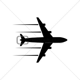 black icon plane