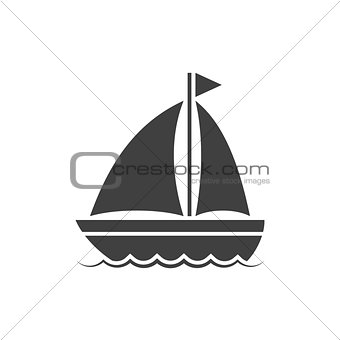 Boat vector icon