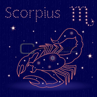 Zodiac sign Scorpius