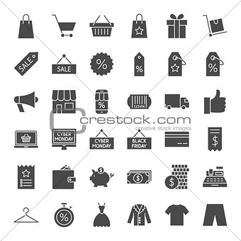 Black Friday Solid Web Icons