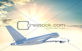 Commercial passenger airplane