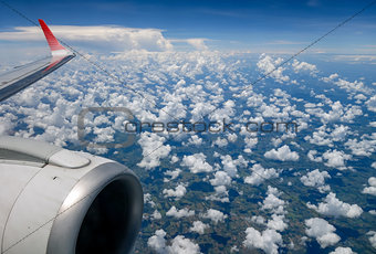 cloudscape sky view