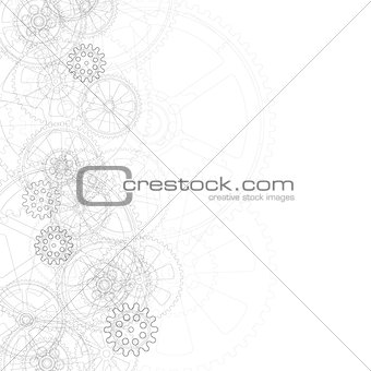 gears background white 01