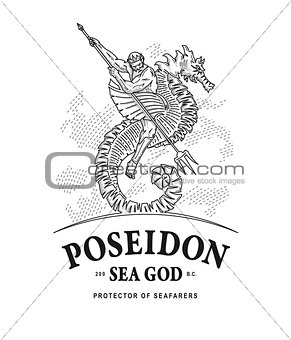 Poseidon god of the seas 