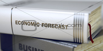 Business - Book Title. Economic Forecast. 3D.
