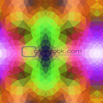 vector abstract irregular polygon background with a triangular in rainbow spectrum colors