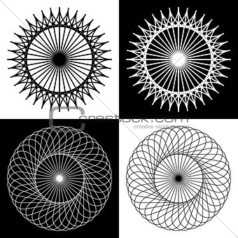 Rotation lines patterns.