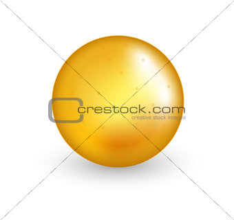 Fish Oil Realistic Medical pill capsule. 3d drugs or tablets collection. Medicines concept. Isolated on white background. Vector illustration.