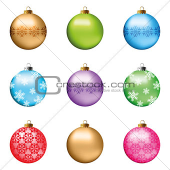 Christmas balls set