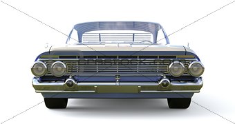 Old American car in excellent condition. 3d rendering.