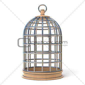 Empty bird cage closed 3D