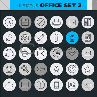 Inline Office Icons Collection